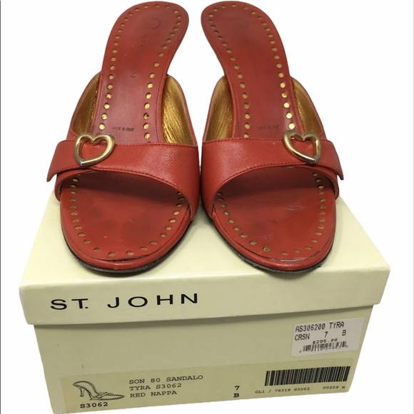 🛍$295 Retail🛍ST. JOHN Tyra Slide Heels - Picture 3 of 12